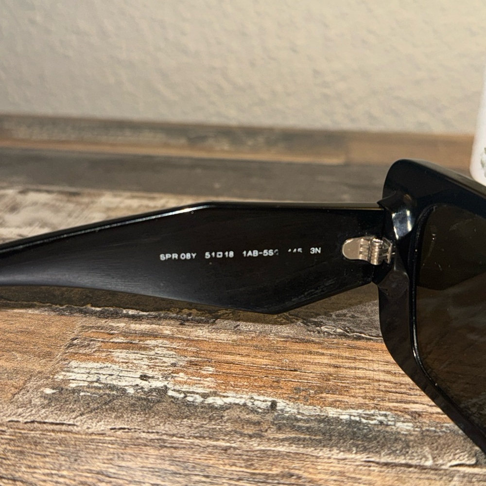 Prada Black Oversized Rectangular Sunglasses - image 7
